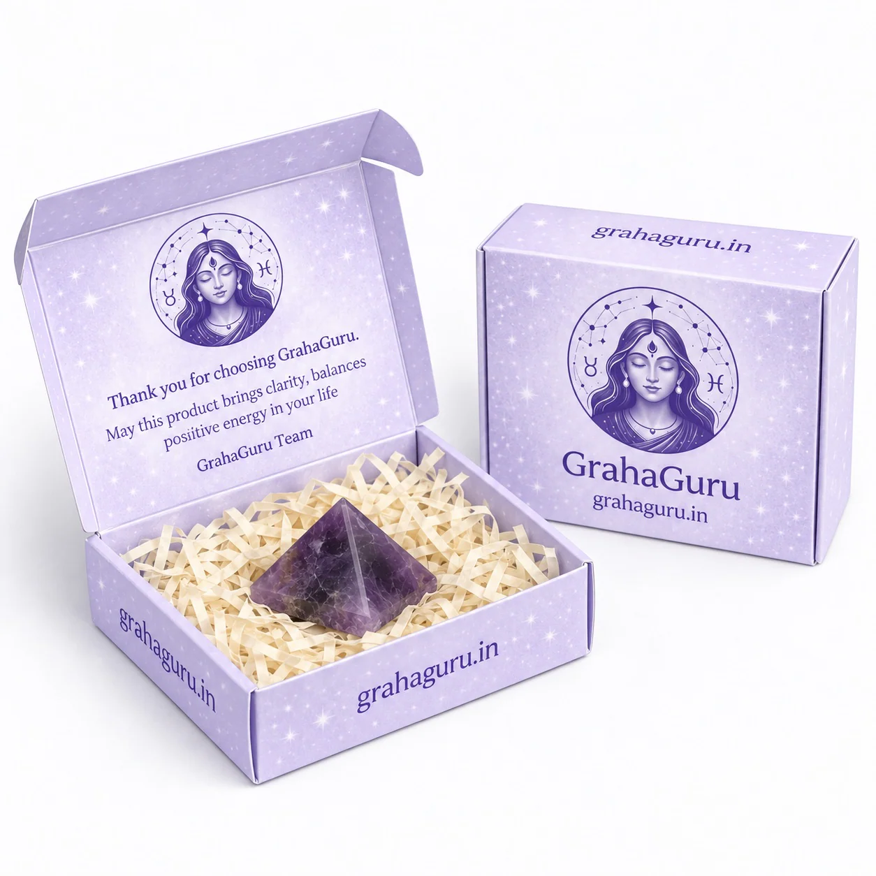 Amethyst Stone Pyramid