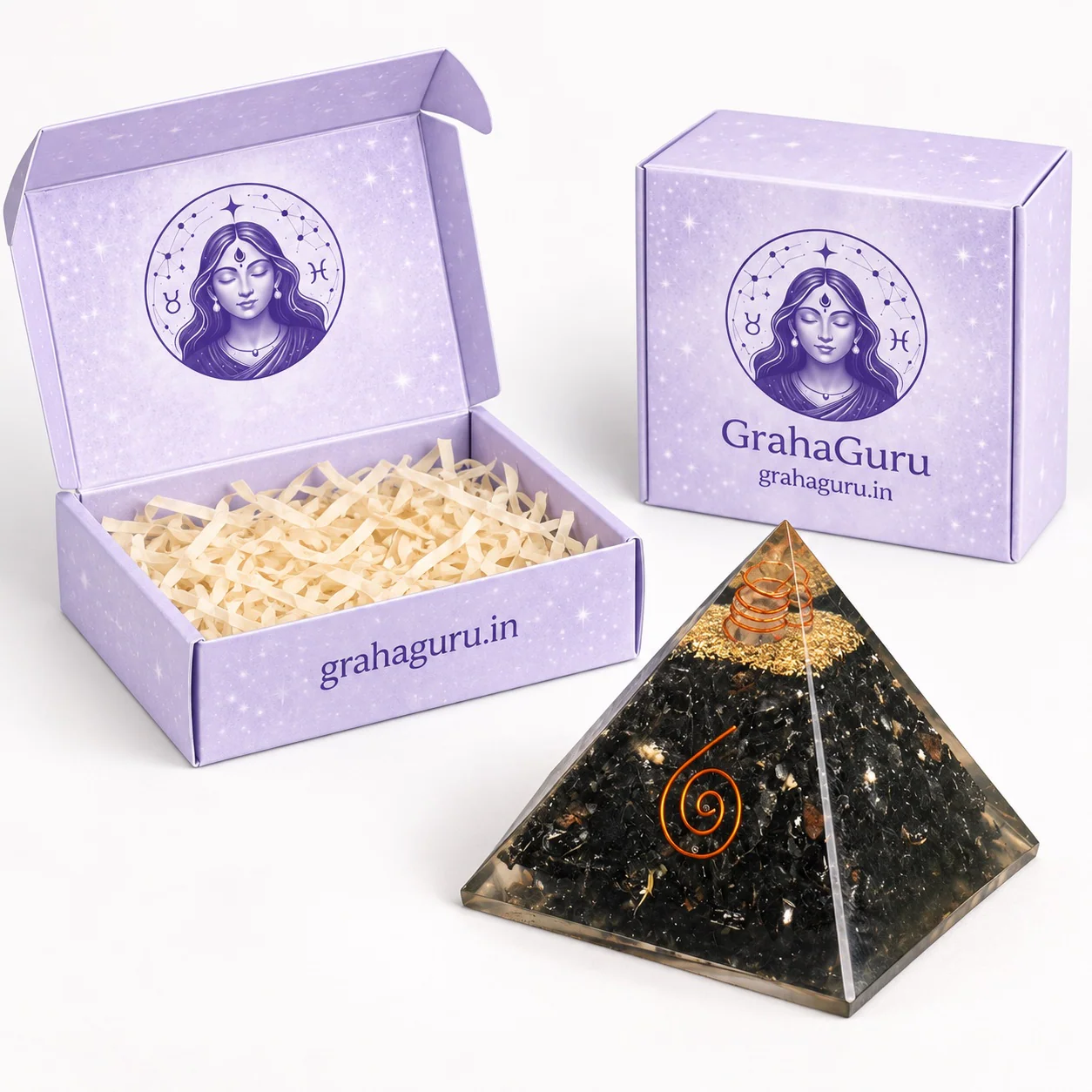 Black Obsidian Pyramid