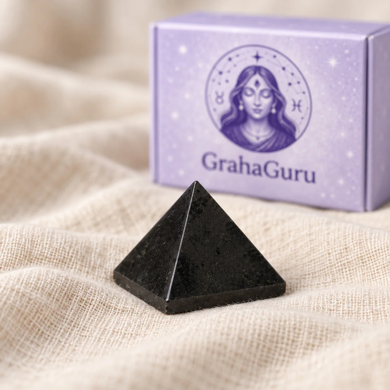 Black Tourmaline Stone Pyramid 3
