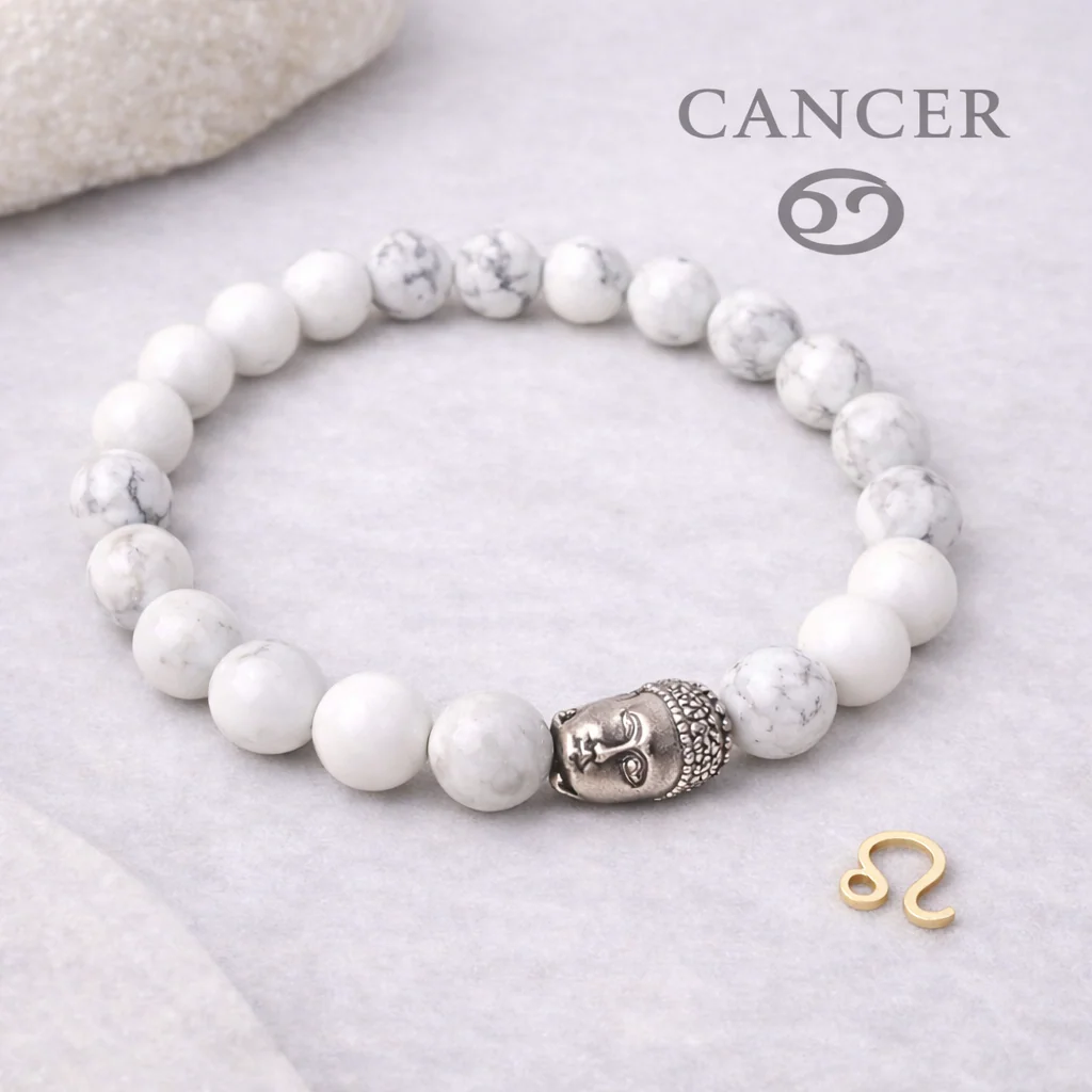 Cancer Howlite Bracelet