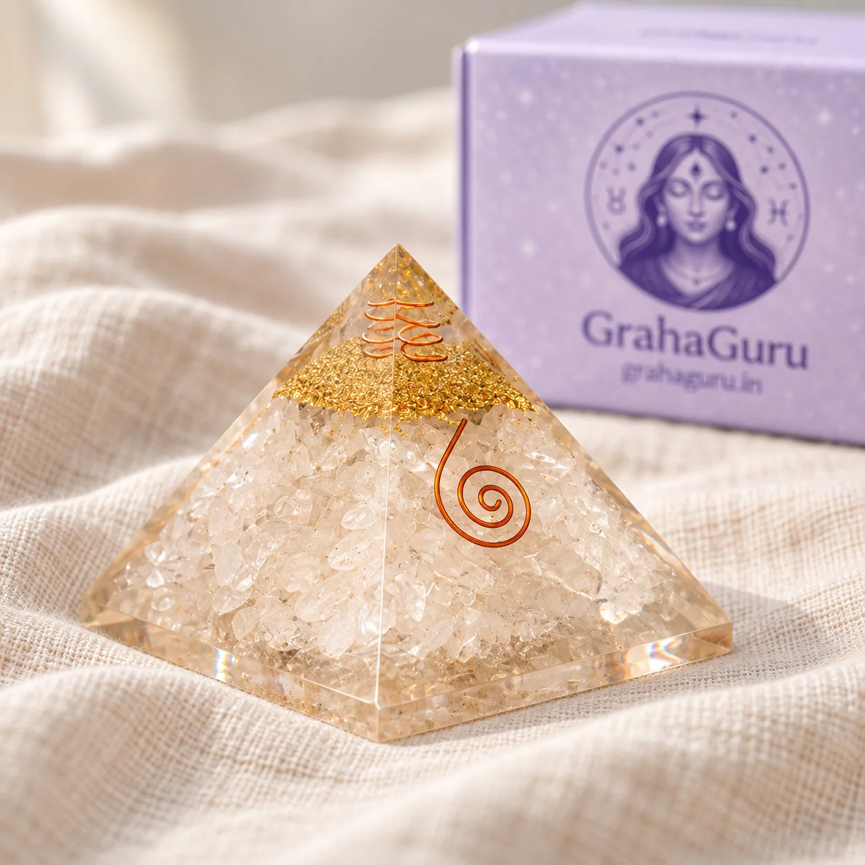Clear Quartz Pyramid 3