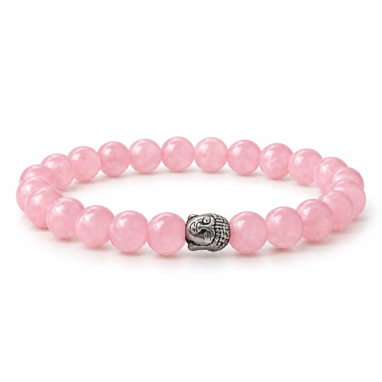 Rose Quartz Bracelet (7-8 mm Beads) 2