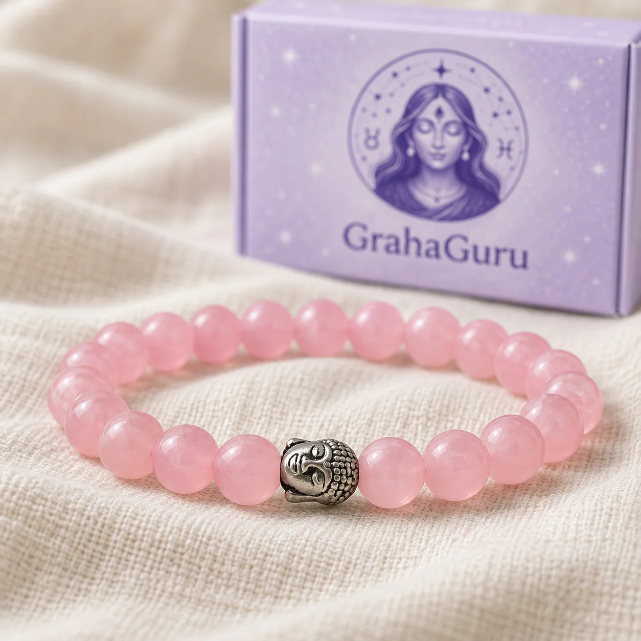 Rose Quartz Bracelet (7-8 mm Beads) 3