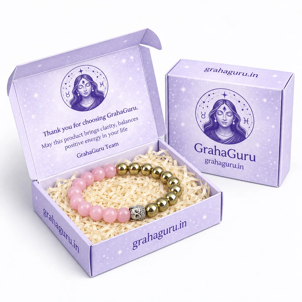 Rose Quartz & Gemstone Bead Bracelet (7-8 mm)