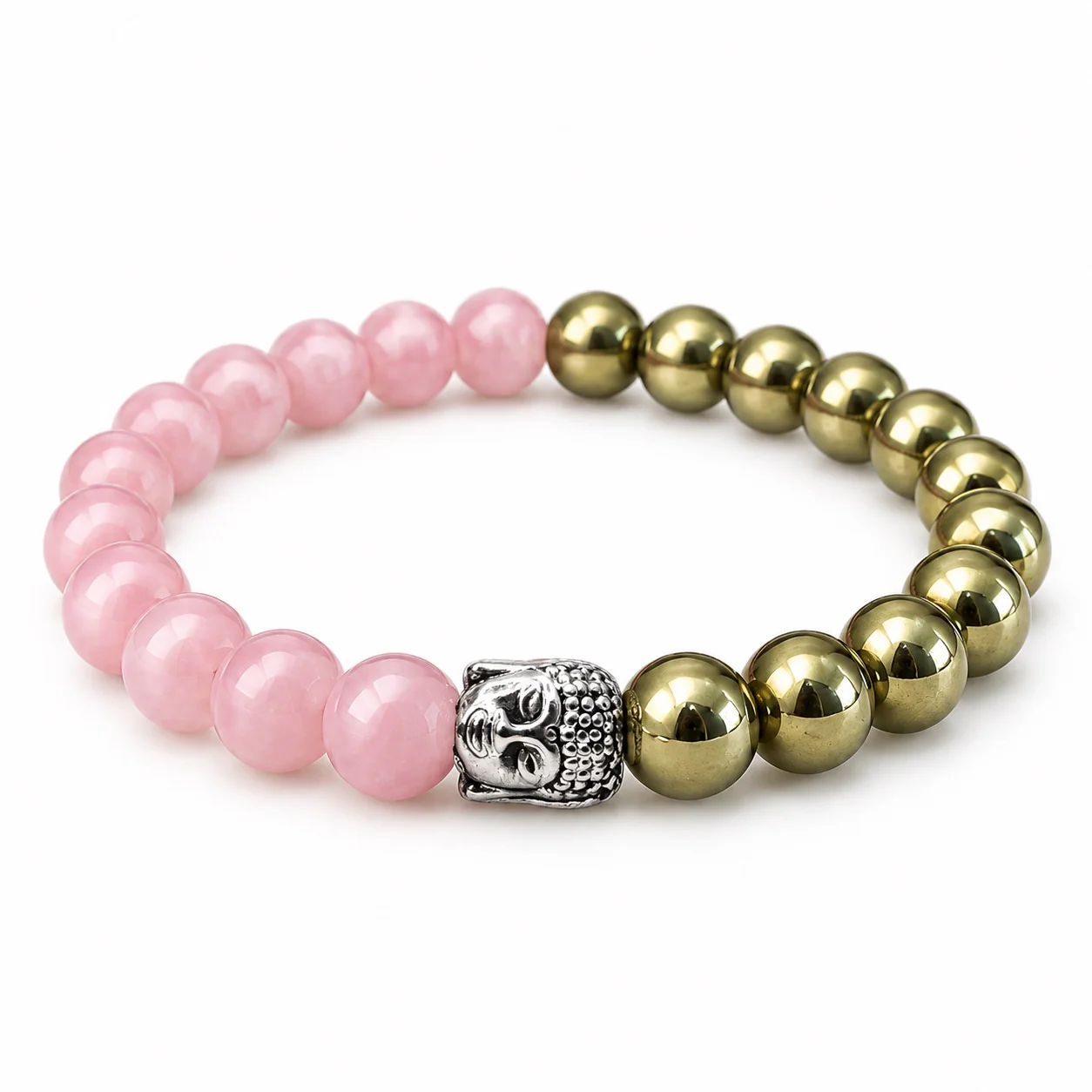 Rose Quartz & Gemstone Bead Bracelet (7-8 mm) 2