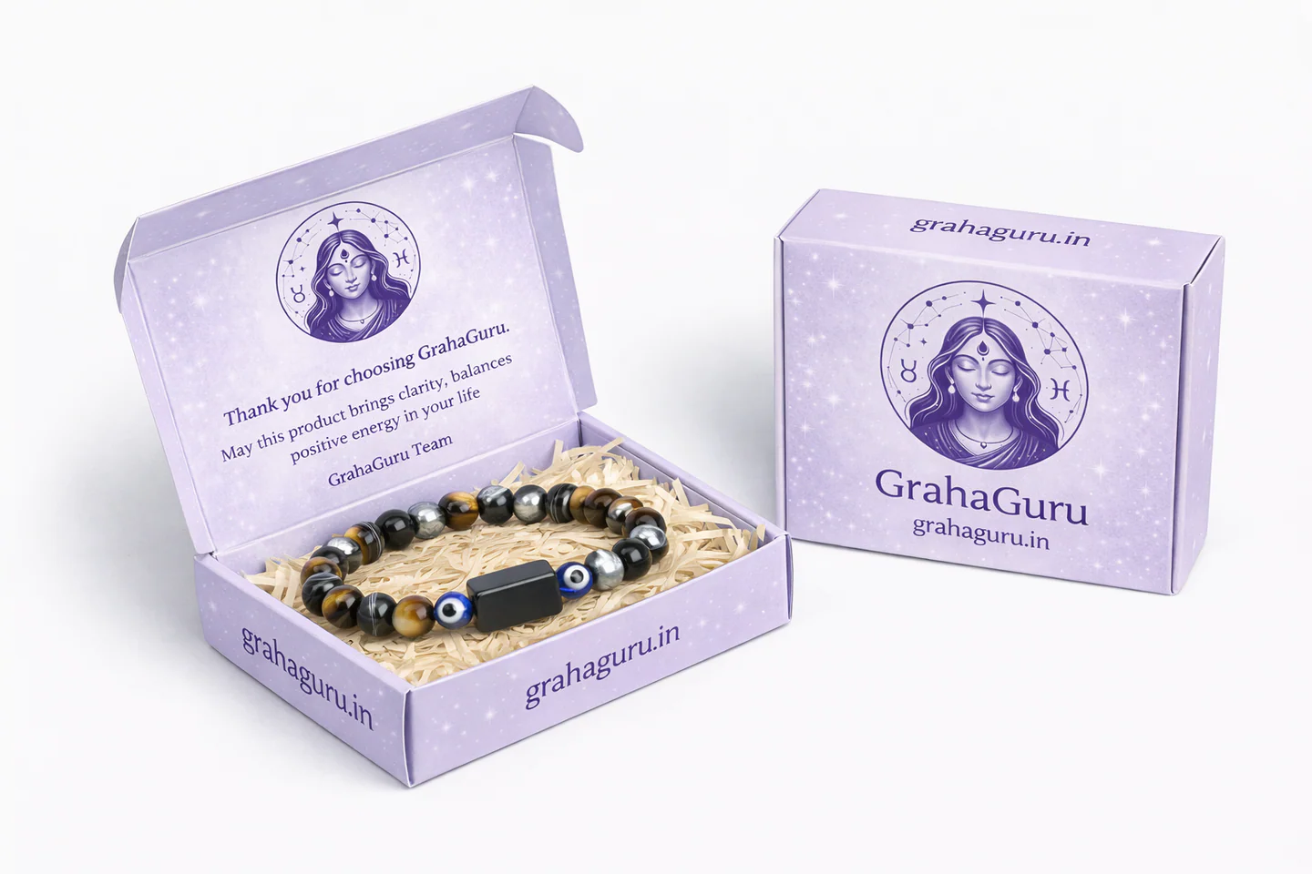 Evil Eye Bracelet with Black Obsidian