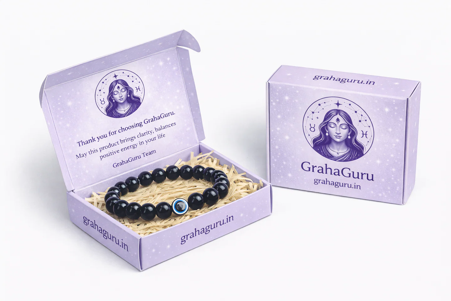 Evil Eye Bracelet with Black Obsidian 2