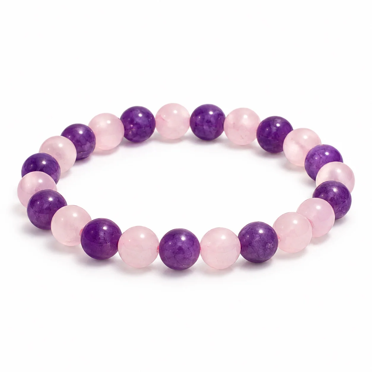 Rose Quartz & Amethyst Bracelet 2