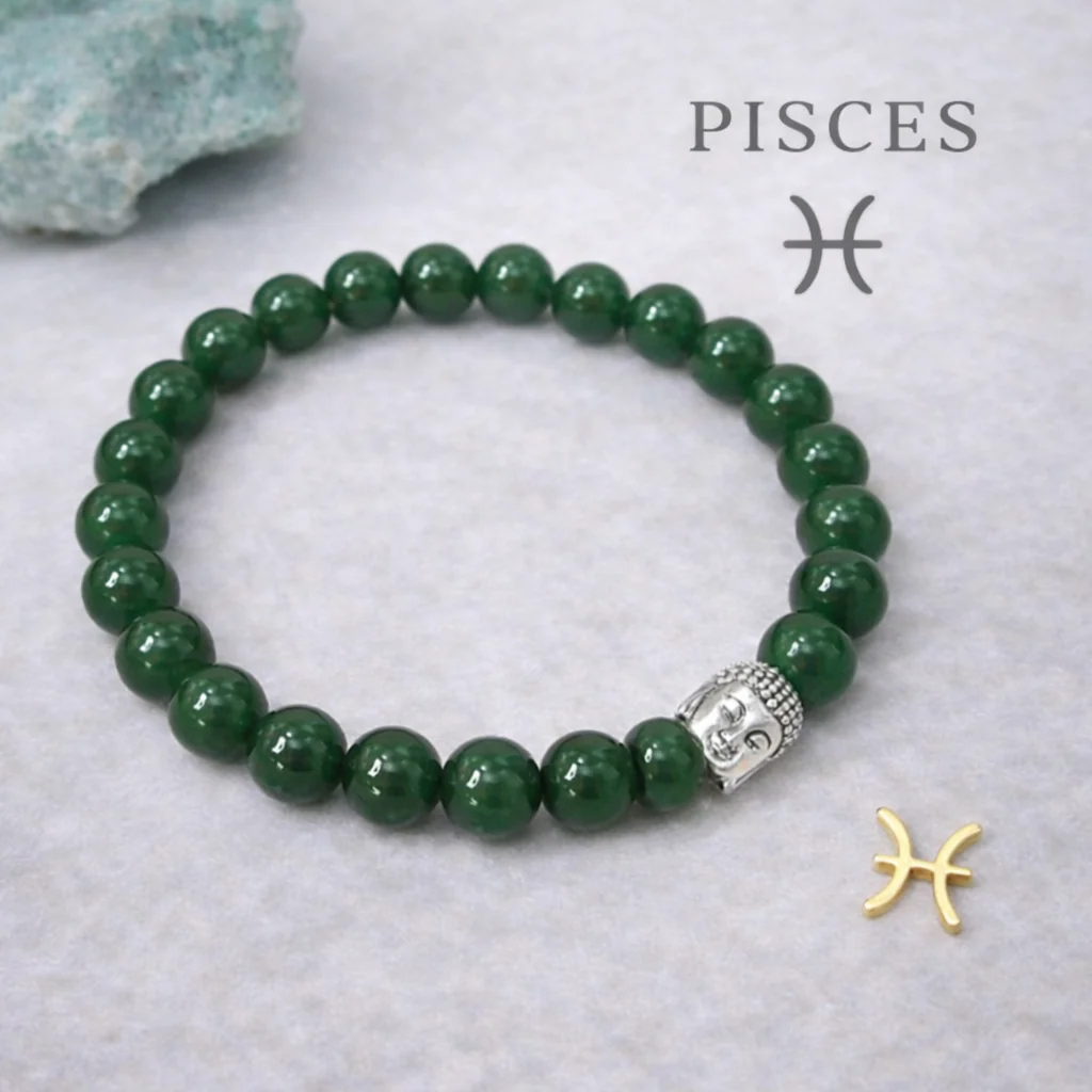 Pisces Green Jade Bracelet