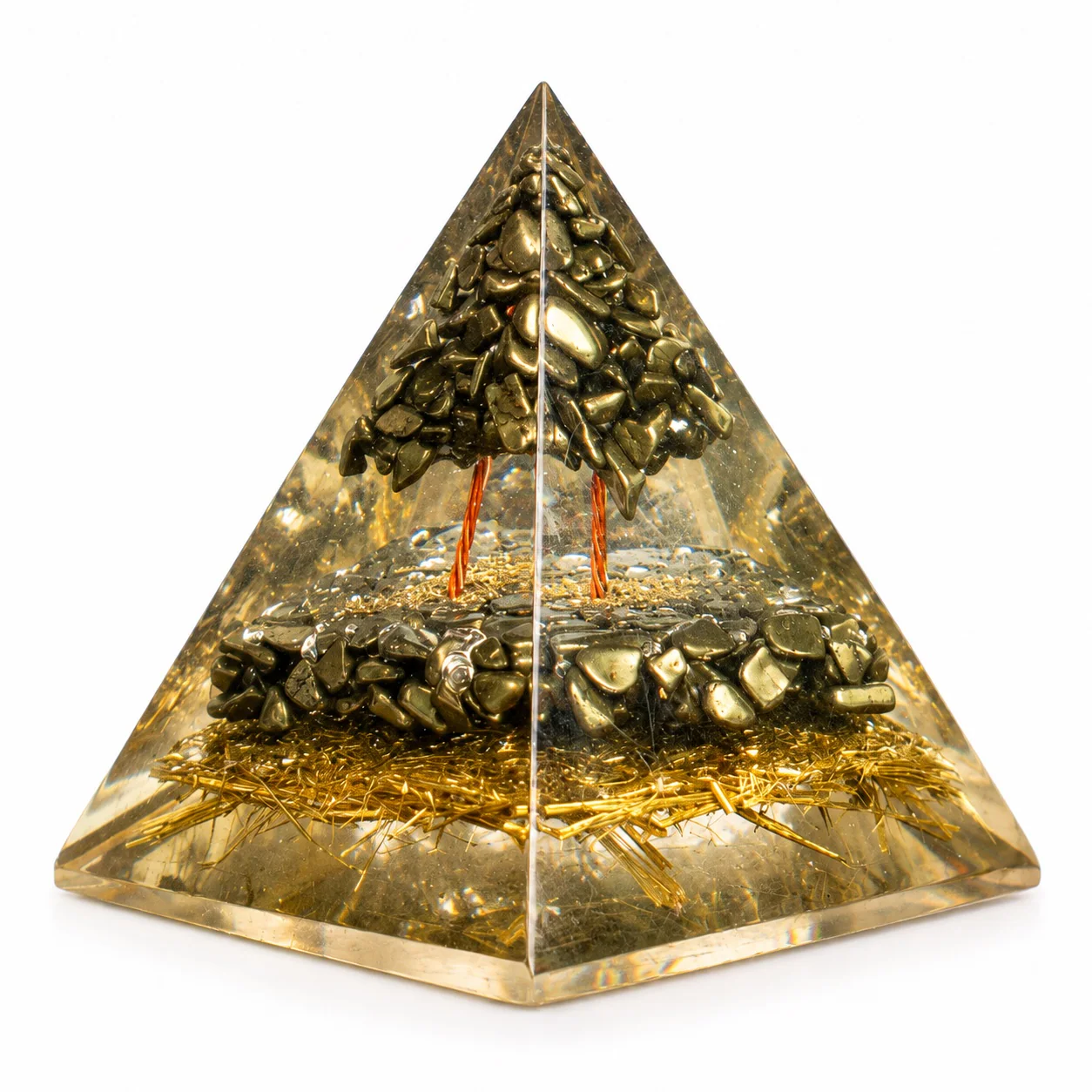 Pyrite Orgonite Pyramid 2