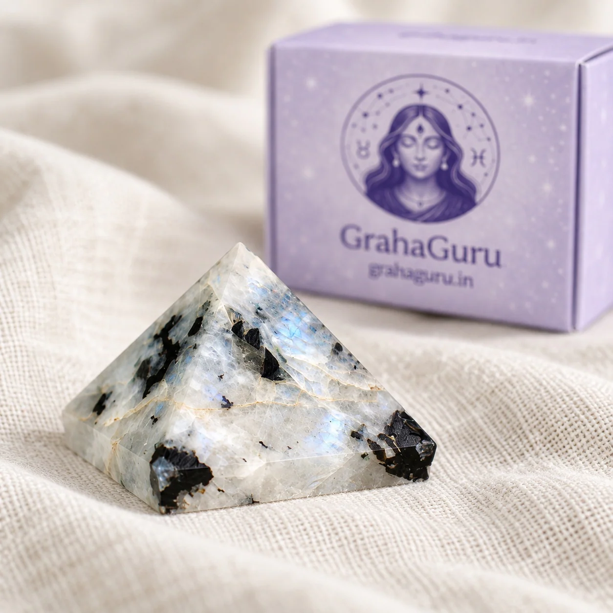 Rainbow Moonstone Pyramid 3