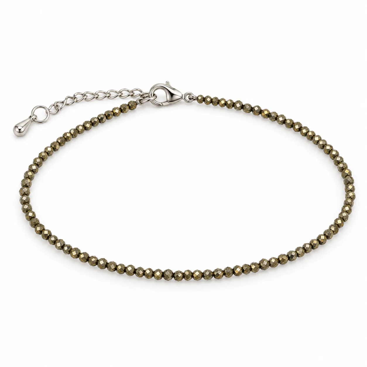 Raw Pyrite Anklet 2