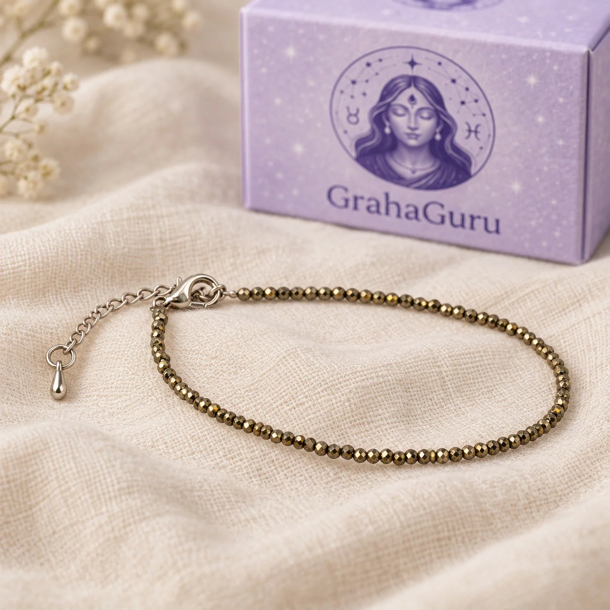 Raw Pyrite Anklet 3