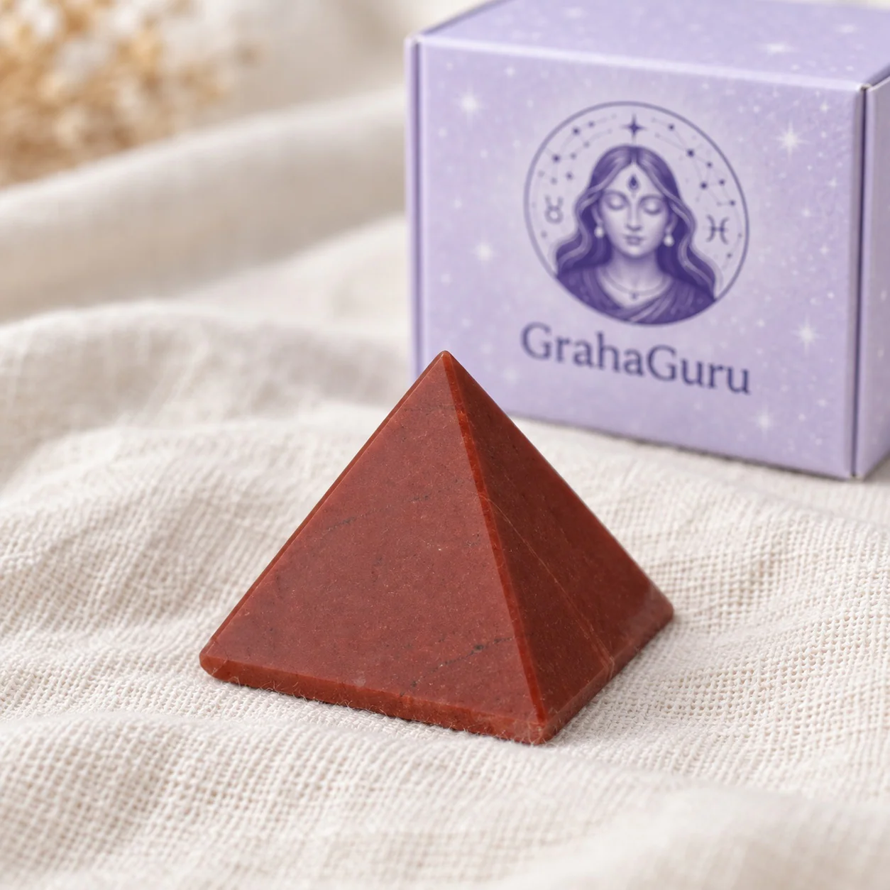 Red Jasper Stone Pyramid 3