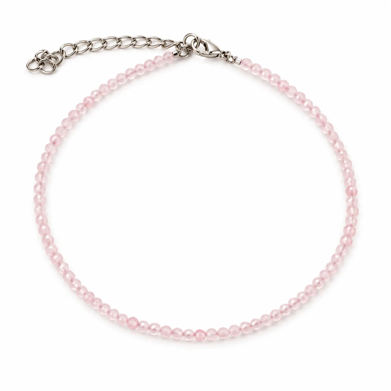 Rose Quartz Anklet 2