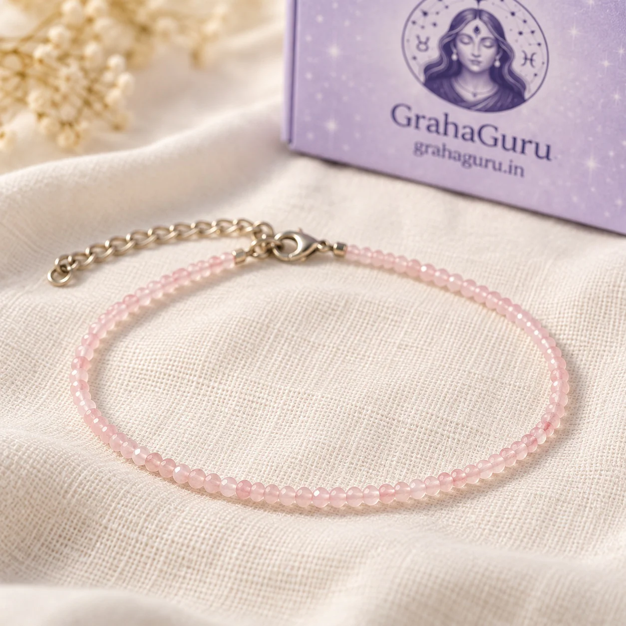 Rose Quartz Anklet 3