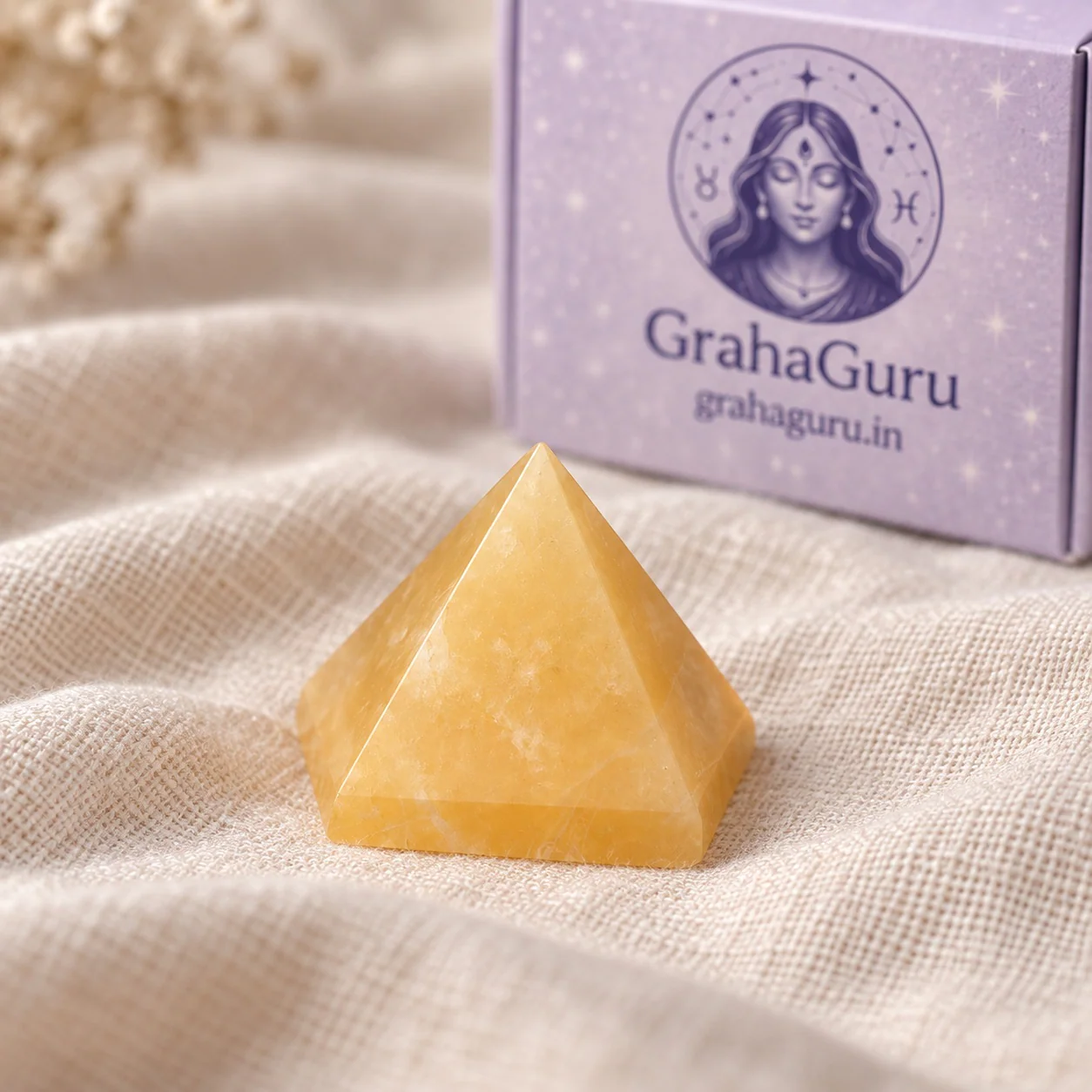 Yellow Aventurine Stone Pyramid 3