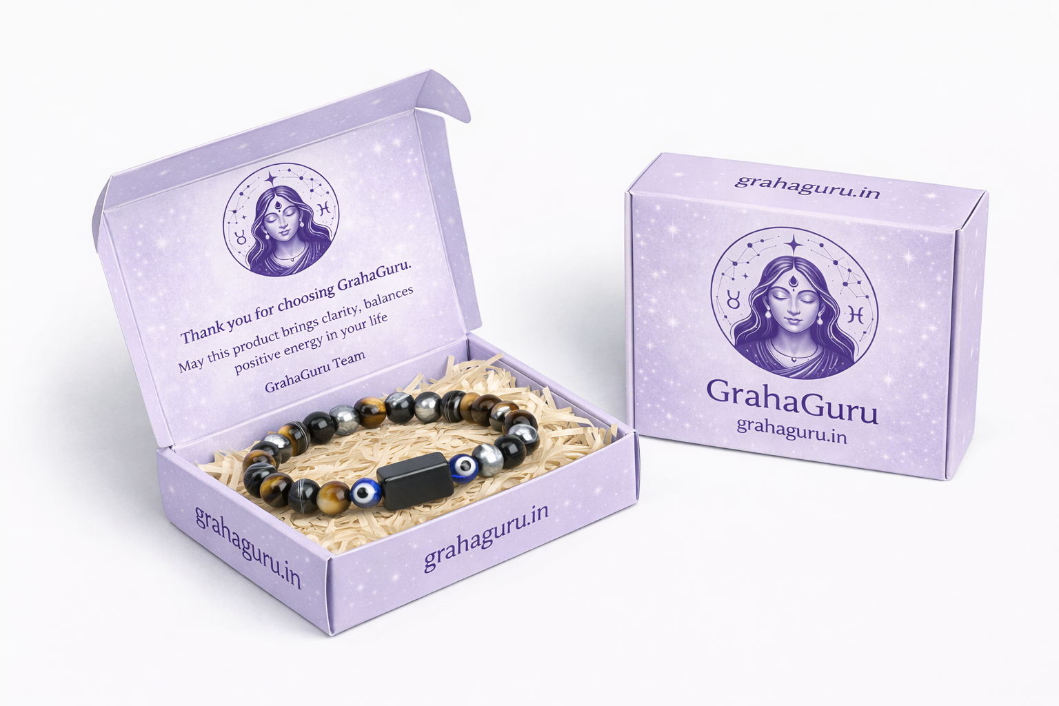 Evil Eye Bracelet with Black Obsidian