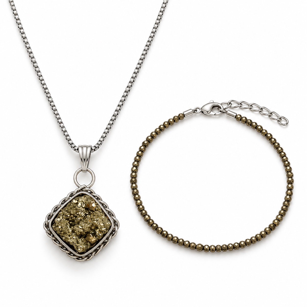 Princess Combo with Pyrite Anklet and Pendant 2