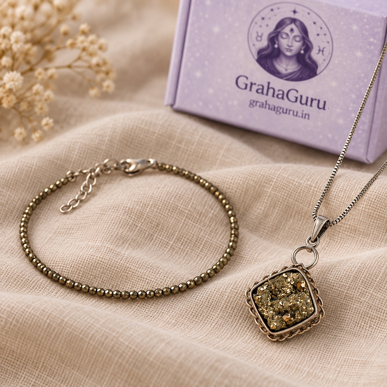 Princess Combo with Pyrite Anklet and Pendant 3