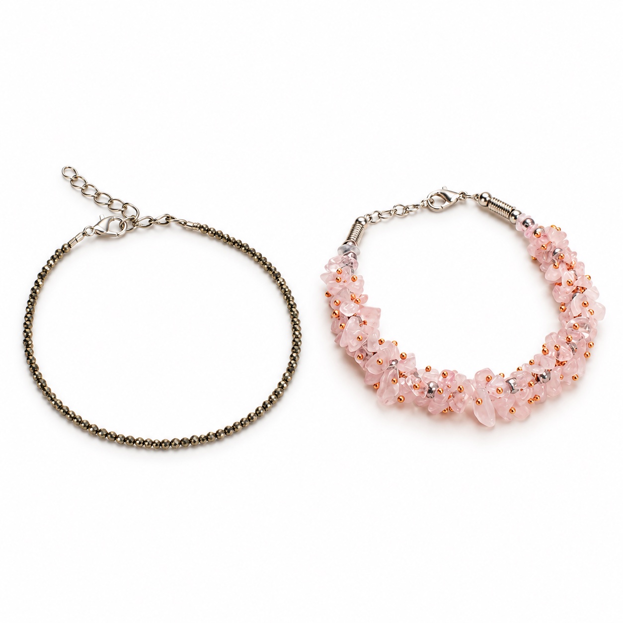 Rose Quartz Stone Crystal Combo 3